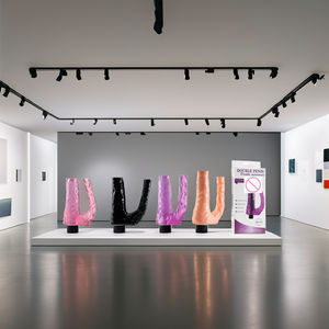 ダブルヘッド振動ディルドセックス玩具女性用ソフトABS TPE液体シリコーンストラップオンデザインレズビアン用 - Product Image 3