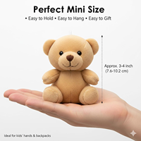 Porte-clés en peluche anime personnalisé, mini-animaux mignons pour enfants de 5 à 7 ans, fabrication en gros en Chine