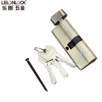 Cilindro de cerradura de puerta mecánica de alta seguridad, cerradura de mortaja abierta única de 70mm, cilindro de núcleo de latón con llave de ordenador o llaves maestras