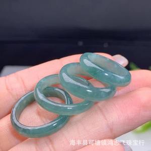 자연 학년 옥 반지 하이 퀄리티 광택 옥 돌 손가락 반지 - Product Image 4