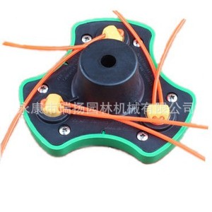 Cabezal de nailon verde y negro para desbrozadora, rosca M10x1.25, para piezas de cortacésped - Product Image 1