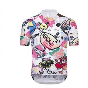 Camiseta de Ciclismo Unisex con Estampado de Gato, Manga Corta, para Bicicleta de Carretera, Verano, Secado Rápido, Transpirable, Resistente al Viento, con Impresión Reflectante - Product Image 1