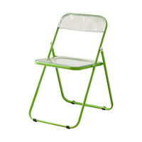 Chaise pliante transparente élégante maison magasin maquillage tabouret à la mode chaise de salle à manger Internet célébrité Photo pliable