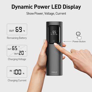 พาวเวอร์แบงค์ความจุสูงพิเศษ 20000mAh รุ่นใหม่ พร้อมสาย USB-C ในตัว ชาร์จเร็ว PD 65W เครื่องชาร์จพกพาสำหรับแล็ปท็อป โทรศัพท์ และแท็บเล็ต - Product Image 3