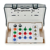 Kit d'extraction de vis d'implant dentaire, guide de perçage pour vis cassées, extracteur de vis cassées, kit d'extraction de vis d'implant