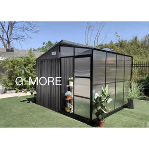 Cobertizo <span class=keywords><strong>de</strong></span> Metal para patio trasero al aire libre e invernadero Combo DIY jardín edificio invernadero comercial victoriano usado para la venta - Product Image 4