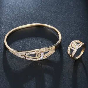 Penuh Kristal Gelang Emas Cincin Perak Gelang Wanita Gelang Bangle