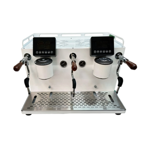 Macchina per Caffè Espresso Bianca e Nera ad Alto Rapporto Qualità-Prezzo, Doppio Gruppo, Multi-Boiler - Product Image 2