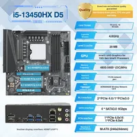 Nouvelle carte mère Erying Onboard CPU I9-13900HX officielle 13e/14e génération, socket FM1, 5,40 GHz, MoDT, ordinateur de bureau, DDR5