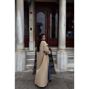 Manteau Trench Vintage pour Femme Aldabella, Long, en Cuir, Doublure Coton, Boutons, Grande Taille, Tricoté pour l'Automne/Hiver, Personnalisable - Product Image 2