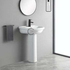 Venta al por mayor de ingeniería para proyectos de instalación de lavabos de columna de altura cómoda para hoteles y villas - Product Image 5