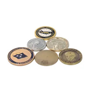 Factory Customize Gold Silver Commemorative Coins Souvenir Coins Metal Challenge 3D Coin