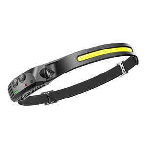 Suministro de fábrica al aire libre Camping pesca senderismo correr escalada iluminación ABS cuerpo impermeable USB carga COB LED faro - Product Image 3
