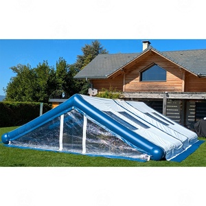 Couverture de <span class=keywords><strong>piscine</strong></span> gonflable de qualité supérieure à pointe pointue avec pompe à air, installation facile pour <span class=keywords><strong>piscine</strong></span> familiale - Product Image 2