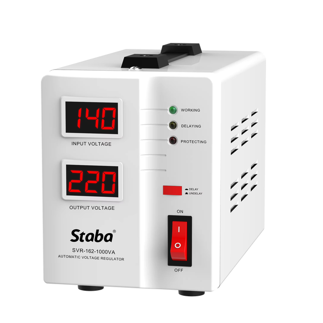 1500VA Relay Type Voltage Stabilizer - Automatic Voltage Regulator for Home & Office (80V-280V Input, 110V/220V Output)