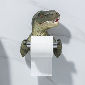 Portarotolo da Parete a Forma di <span class=keywords><strong>T</strong></span>-<span class=keywords><strong>Rex</strong></span> - Decorazione per Bagno, Portarotolo di Carta Igienica a Forma di Dinosauro - Product Image 6