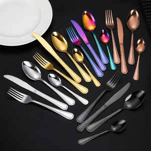 Khách sạn sang trọng đám cưới nhà hàng trà muỗng dao kéo <span class=keywords><strong>Flatware</strong></span> kim loại thiết lập dao kéo thép không gỉ <span class=keywords><strong>Flatware</strong></span> <span class=keywords><strong>Set</strong></span> - Product Image 1