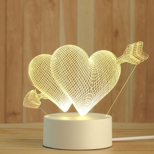 Nueva Lámpara LED de Escritorio con Base Acrílica, Diseño Creativo 3D con Ilusión Óptica de Animales, Decoración para Habitación Infantil, Luz Nocturna para Regalo - Product Image 4