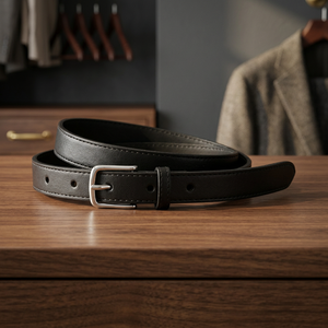 Ceinture unisexe en cuir de vache véritable polonais, boucle en acier inoxydable faite à la main, taille personnalisée, imperméable, écologique, solide, vintage - Product Image 1