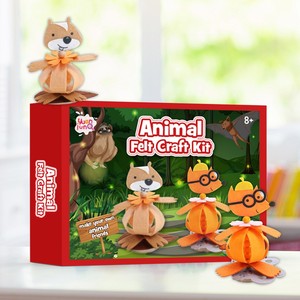Beginner-Friendly DIY Sewing Craft Kit <b>Felt</b> Material to Create Custom Designs for Boys and Girls Sewing & Weaving Toys - Product Image 5