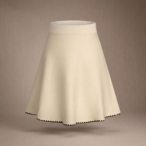 Women's A-Line Mini <b>Skirt</b> Solid Color <b>Elastic</b> Waist Spandex Cotton Blend Comfortable All Seasons Wear - Product Image 3