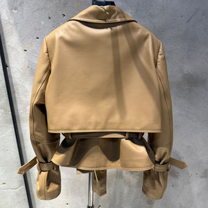 وصل حديثًا جاكيت عتيق ناعم وطبيعي الخصر جاكيت نحيف للمرأة سترات بنسيج التمساح - Product Image 3