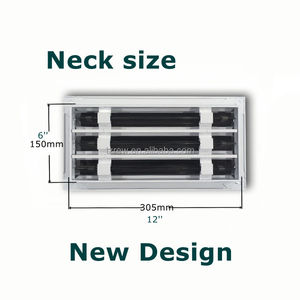 Système <span class=keywords><strong>de</strong></span> CVC 12*6 "<span class=keywords><strong>noir</strong></span> et blanc couleur réglable personnalisé climatiseur <span class=keywords><strong>ventilation</strong></span> couverture <span class=keywords><strong>Grille</strong></span> - Product Image 3