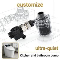 Pompe de circulation miniature silencieuse à longue durée de vie 24V DC IP68 pour système de toilette intelligente et baignoire