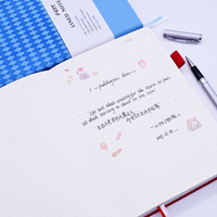 Carnet de planification quotidien A5 avec couverture en tissu, couverture rigide, impression personnalisée, journal en lin