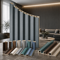 Paneles Separadores de Plástico 3D, Panel de PVC para Revestimiento de Paredes, Diseño Decorativo WPC para Paneles de Pared Interiores, Alternativa a la Madera