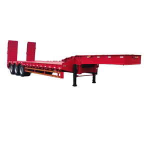 Remolque de plataforma baja hidráulica de 1-2 toneladas para trabajo pesado con cuello de cisne, 12.5x2.5x1.5m, Shandong Fengniao - Product Image 1