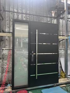 Novedad <span class=keywords><strong>Puertas</strong></span> de Entrada Personalizables de Losa de Aluminio Forjado para Exterior de Casa, Puerta Pivotante de Seguridad, Portón Principal Frontal - Product Image 5