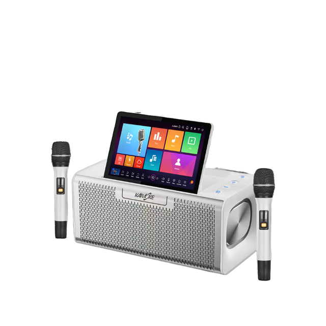 Kids' Touch Screen Karaoke Machine-Portable Android Player 10.1" HD Display 64GB Storage Fun Voice Changers Volume-Limiting WiFi