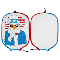 Logo personnalisé coloré Pickleball couverture raquette manchon sac en cuir Pu néoprène Pickleball pagaie couverture accessoires sac