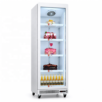 Jinfugui Porte en verre commerciale Double température Affichage des boissons Refroidisseur 450L vertical Boisson Réfrigérateur