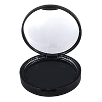 Palette de fards à paupières ronde vide en gros, étui compact en plastique coloré par injection pour blush, illuminateur et contour, emballage cosmétique personnalisé