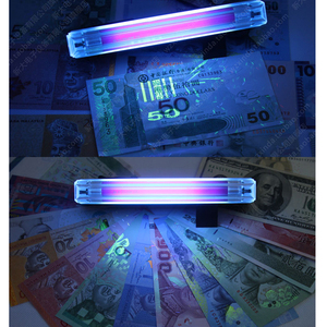 Qxmoving 2-in-1 AA pin UV đèn pin và đèn pin mini Blacklight với tia cực tím dẫn đèn ABS cơ thể tiền kiểm tra - Product Image 6