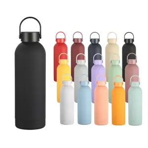 2024 350ml/500ml/750ml/1000ml l termos multiple color colorful stainless steel double wall water bottle