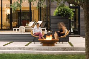 Outdoor Corten Steel Gas Firepit Burner Propane <b>Fire</b> <b>Pit</b> Kit Natural Gas <b>Fire</b> <b>Pit</b> <b>Table</b> - Product Image 6