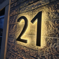Letrero LED de Acero Inoxidable con Cara Acrílica, Letras con Logotipo 3D Personalizadas para Publicidad en Oficinas y Bares, Iluminación Impermeable