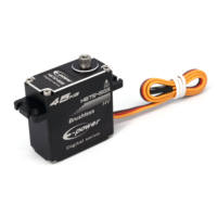 Servo sans balais étanche 45KG de couple, engrenage métallique numérique pour drones FPV