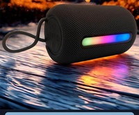 Haut-parleur sans fil 5.3 avec éclairage d'ambiance RGB, caisson de basses portable 5W, étanche à la poussière pour voiture, extérieur, maison, bureau, mini