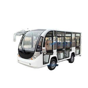 Inexpensive 11 Seater Mini Bus with Door High Quality Electric Sightseeing Bus <b>72V</b> 100AH <b>Battery</b> 27-35 km/h - Product Image 1