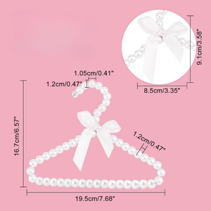 All'ingrosso perline di perle eleganti appendiabiti piccoli animali da compagnia in plastica con perline appendiabiti per animali domestici - Product Image 3