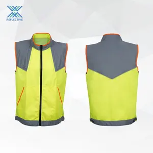 Lx mới tùy chỉnh en20471 an toàn an ninh vest chất lượng cao an toàn công nghiệp vest xây dựng phản quang an toàn Vest Vàng