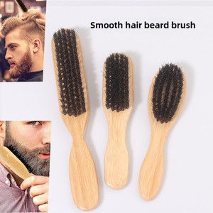 Brosse <span class=keywords><strong>de</strong></span> toilettage pour <span class=keywords><strong>moustache</strong></span> en poils <span class=keywords><strong>de</strong></span> sanglier en bois avec logo personnalisé Brosse <span class=keywords><strong>de</strong></span> <span class=keywords><strong>style</strong></span> barbe pour hommes vente en gros - Product Image 3