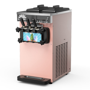 ZB-BQL128 Machine <span class=keywords><strong>à</strong></span> glace molle commerciale de petite taille <span class=keywords><strong>à</strong></span> trois têtes, en acier inoxydable, certifiée CE, pour usage en restaurant, garantie d'un an - Product Image 4