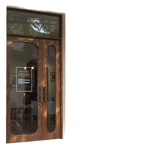 Marco de Ventana Plegable Color Nogal, Marco de Puerta Interior con Bisagras Estilo Antiguo, Origen Shandong - Product Image 5
