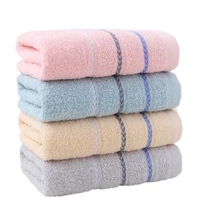 25*50 CM Cadeau de pendaison de crémaillère Anneau de cheveux crypté Couleur Serviette de couleur unie Serviette super absorbante - Product Image 1