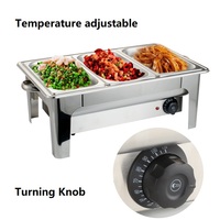 Meistverkaufter Edelstahl-Buffet-Wärmer Elektrischer Speisenwärmer mit Heiz- und Warmhaltefunktion Küchengerät im Tischdesign